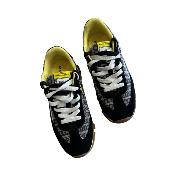 MARC JACOBS Black and Yellow Sneakers with White Laces 💛 - Picture 5 of 16